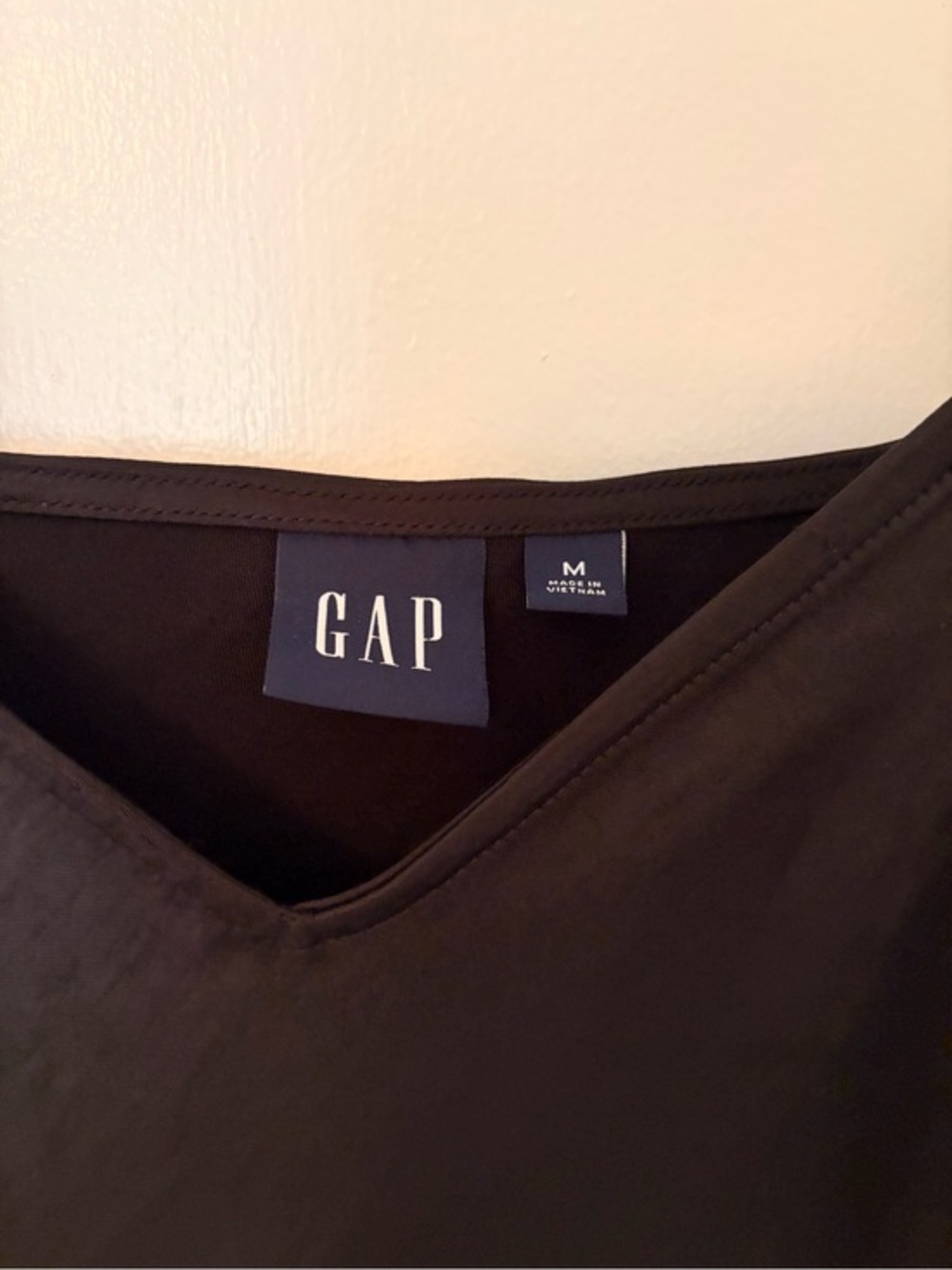 GAP Black Maxi Slip Dress with Spaghetti Straps